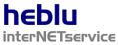 Logo: heblu interNETservice